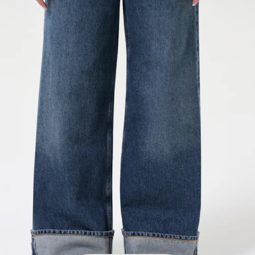 Agolde Indigo Wide Leg Jeans
